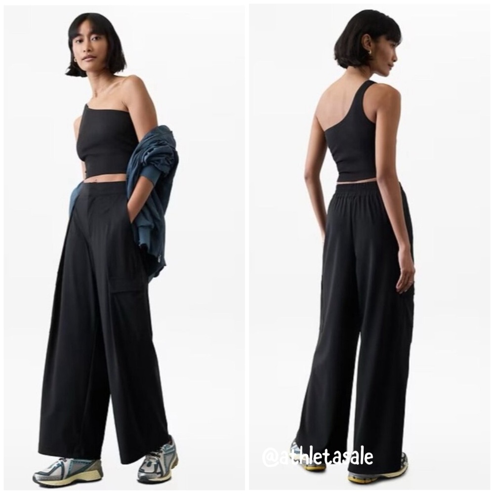 Athleta Pinnacle High Rise Cargo Trouser | Black